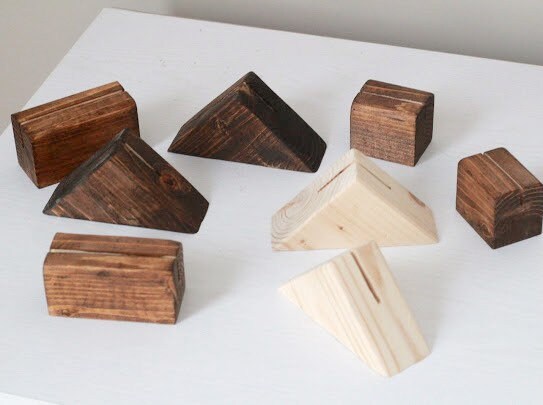 Wedding Table Number Holder | Wedding Table Decor | Wedding Place Card Holder | Wood Photo Stand | Polaroid Picture Stand