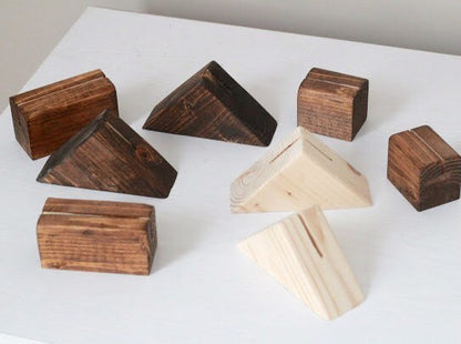 Wedding Table Number Holder | Wedding Table Decor | Wedding Place Card Holder | Wood Photo Stand | Polaroid Picture Stand