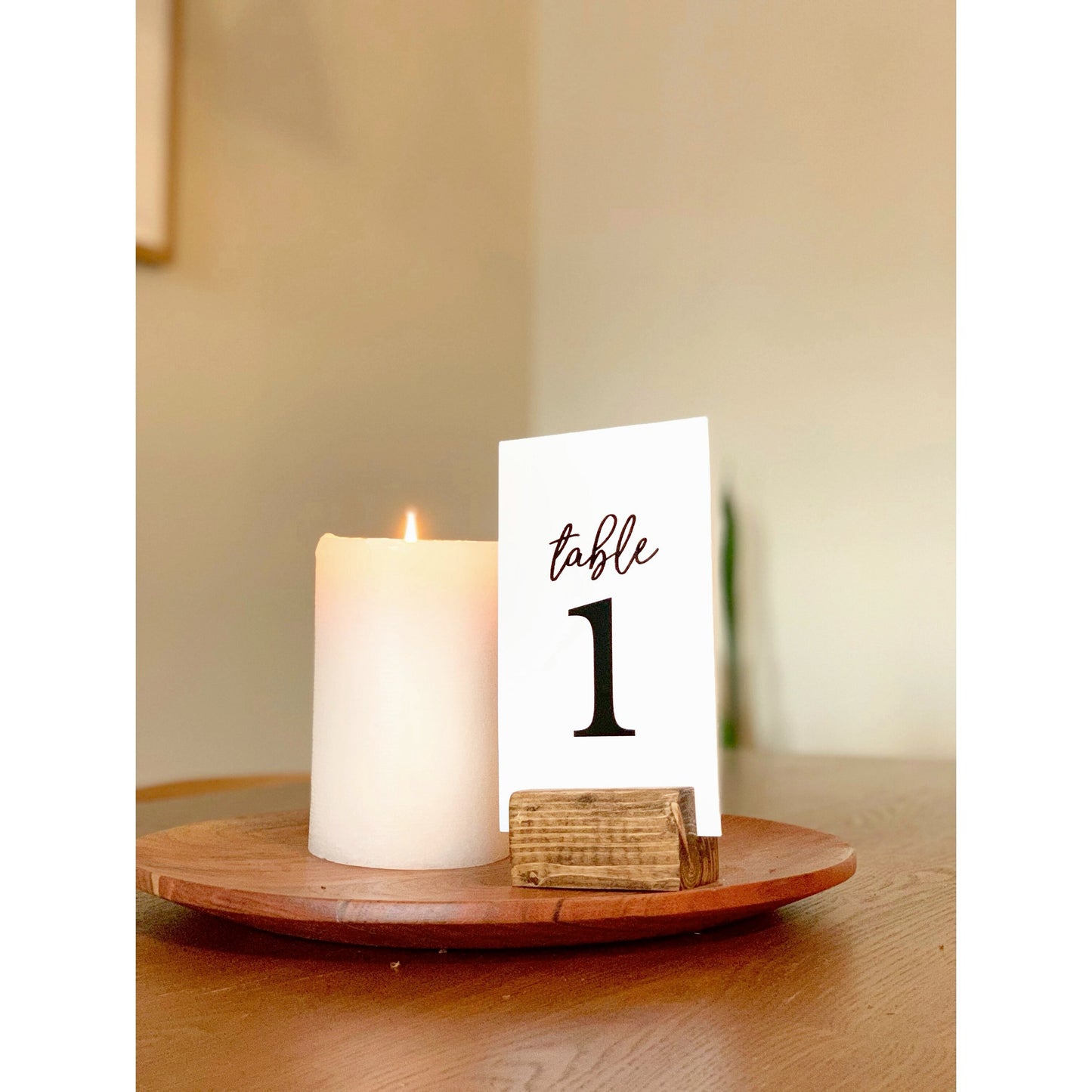 Wedding Table Number Holder | Wedding Table Decor | Wedding Place Card Holder | Wood Photo Stand | Polaroid Picture Stand
