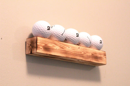 Golf Ball Shelf | Floating Golf Display | Golf Ball Wall Display | Wall Golf Ball Stand | Man Cave Golf