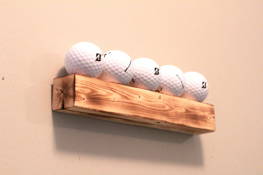 Golf Ball Shelf | Floating Golf Display | Golf Ball Wall Display | Wall Golf Ball Stand | Man Cave Golf