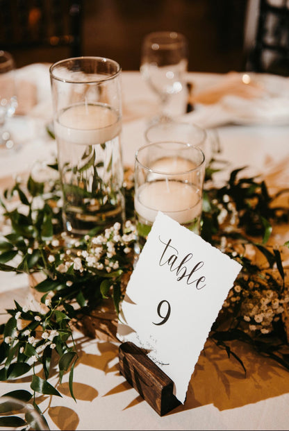 Wedding Table Number Holder | Wedding Table Decor | Wedding Place Card Holder | Wood Photo Stand | Polaroid Picture Stand