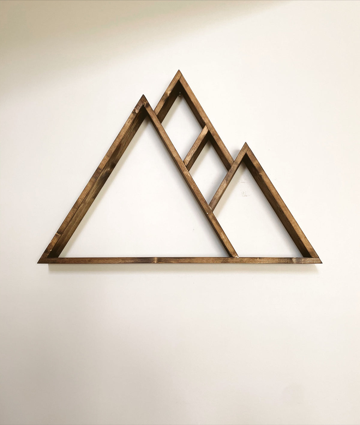 Mountain Shelf | Geometric Shelves | Wood Wall Shelf | 35”X26” | Mountain Home Decor