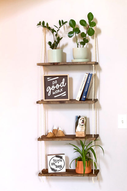 Window Plant Shelf: 4-Tiered Hanging Window Shelves for Greenery Display