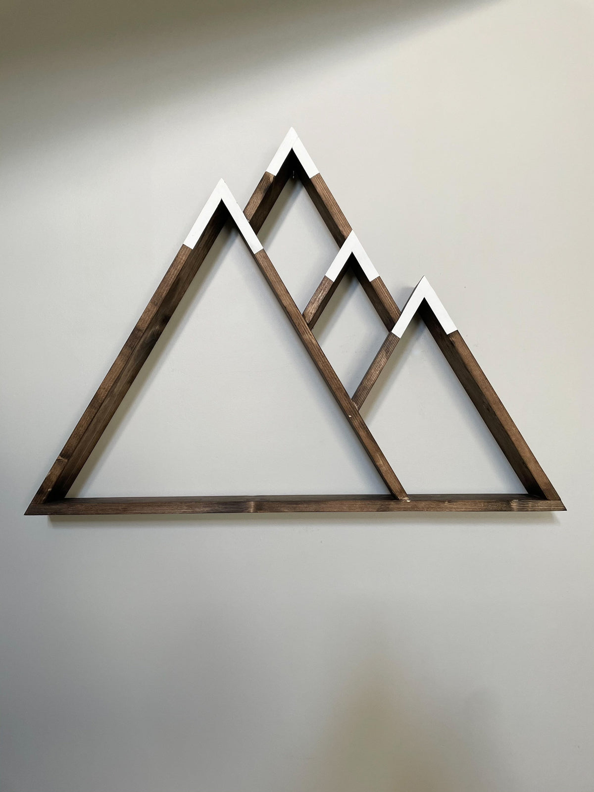 Mountain Shelf | Geometric Shelves | Wood Wall Shelf | 35”X26” | Mountain Home Decor