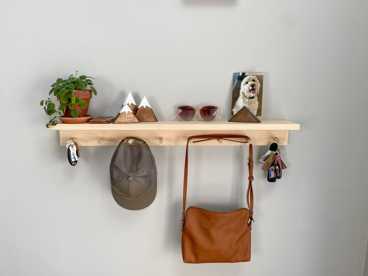 Entryway Organizer | Key Holder | Entryway Shelf | Coat Hanger | Entryway Organization